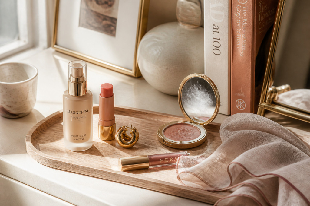 How to Do Chinese Makeup With Soft Matte Skin and Glossy Lips
