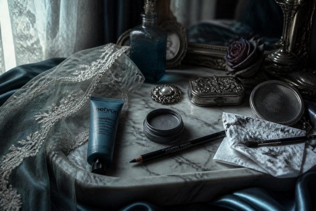 How to Do Corpse Bride Makeup With Blue Skin and Sunken Eyes