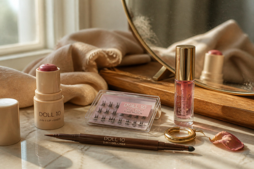 How to Do Doll Makeup With Round Eyes and Painted Lashes