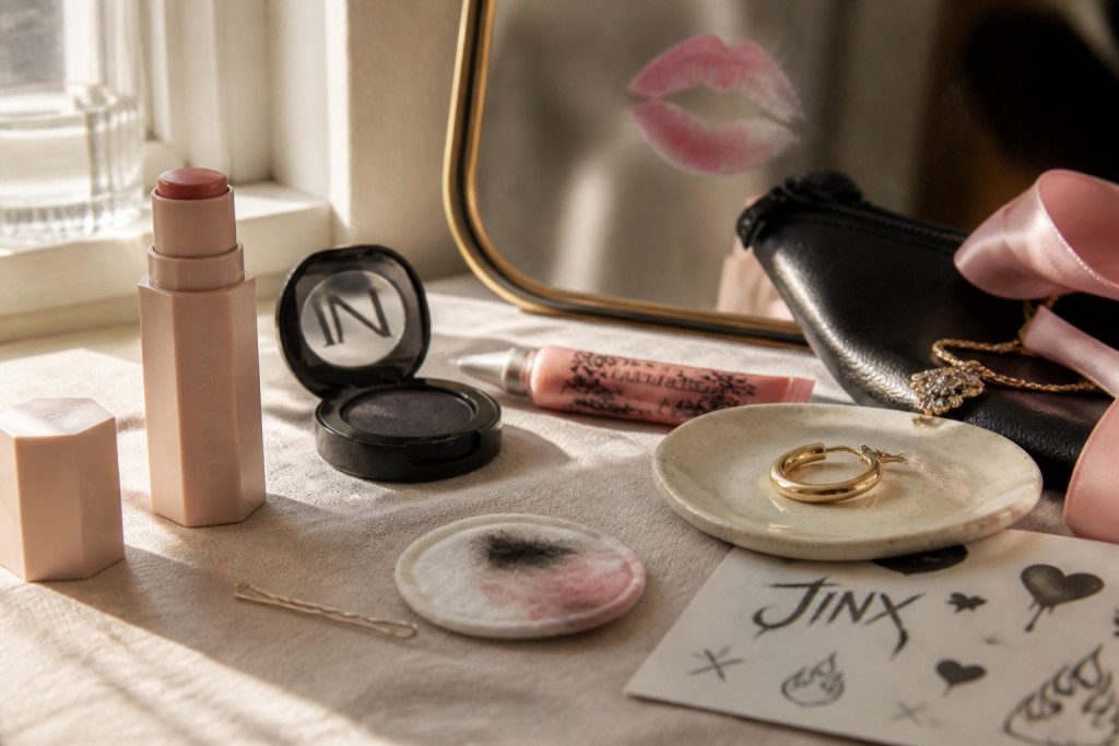 How to Do Jinx Makeup With Smoky Lids, Pink Liner, and Fake Tattoos