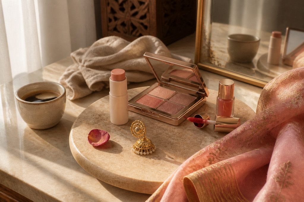 11 Pink Lehenga Makeup Looks That Keep the Whole Face Soft and Glowy